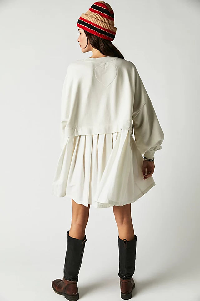 Free People Eleanor Sweatshirt Tunic Dress