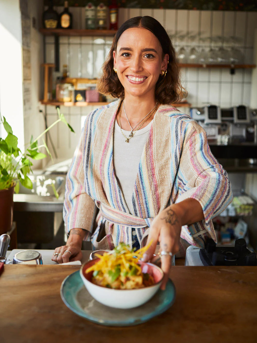 Faherty Mykonos Jacket Surfrider Striped Top
