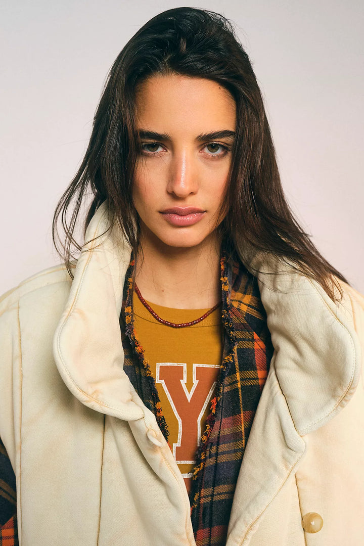 Free People Roll With Us Puffer Vest Jacket Top