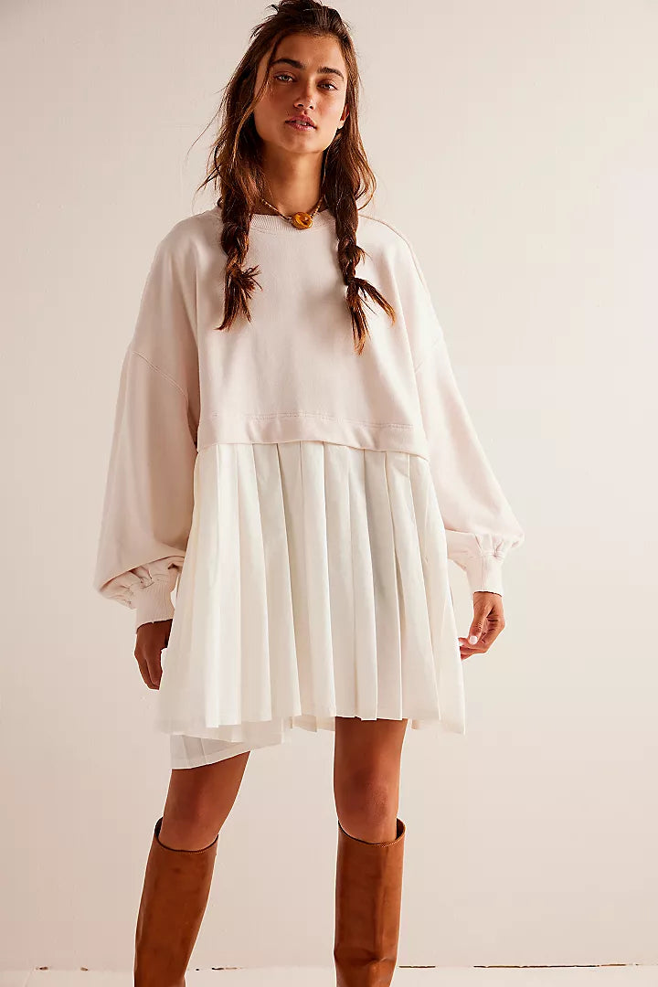 Free People Eleanor Sweatshirt Tunic Dress