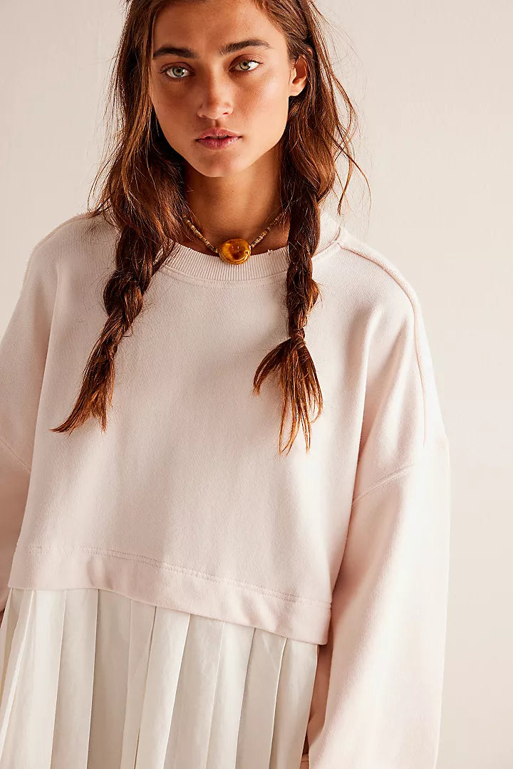 Free People Eleanor Sweatshirt Tunic Dress