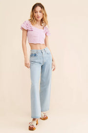 Free People Thank You Very Sweetly Cropped Top