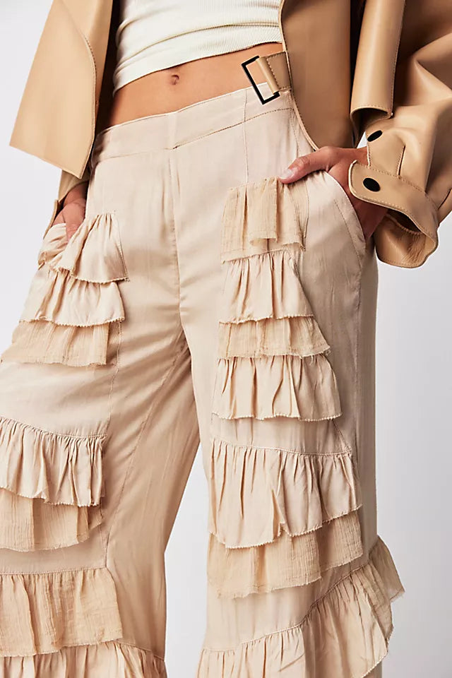 Free People Rock And Frill Pants