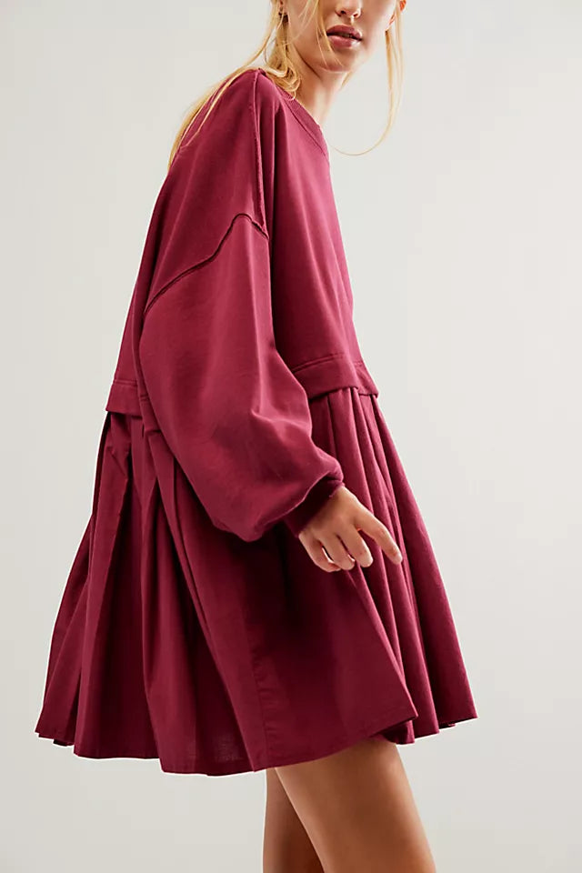 Free People Eleanor Sweatshirt Tunic Dress