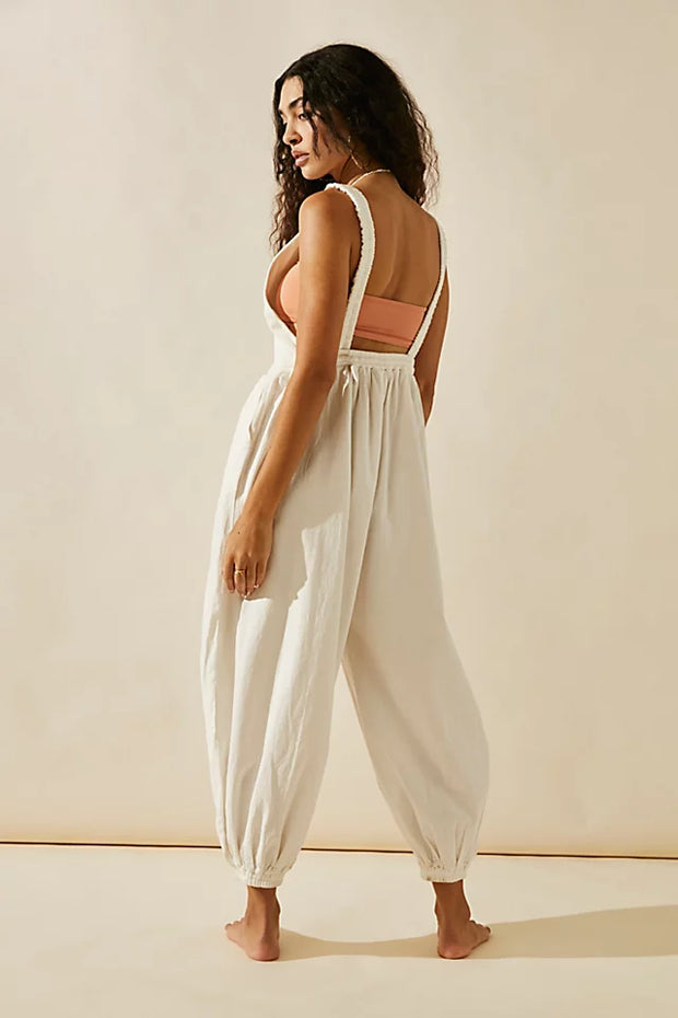 Zon Jumpsuit by Endless Summer at Free People in White Size Xs