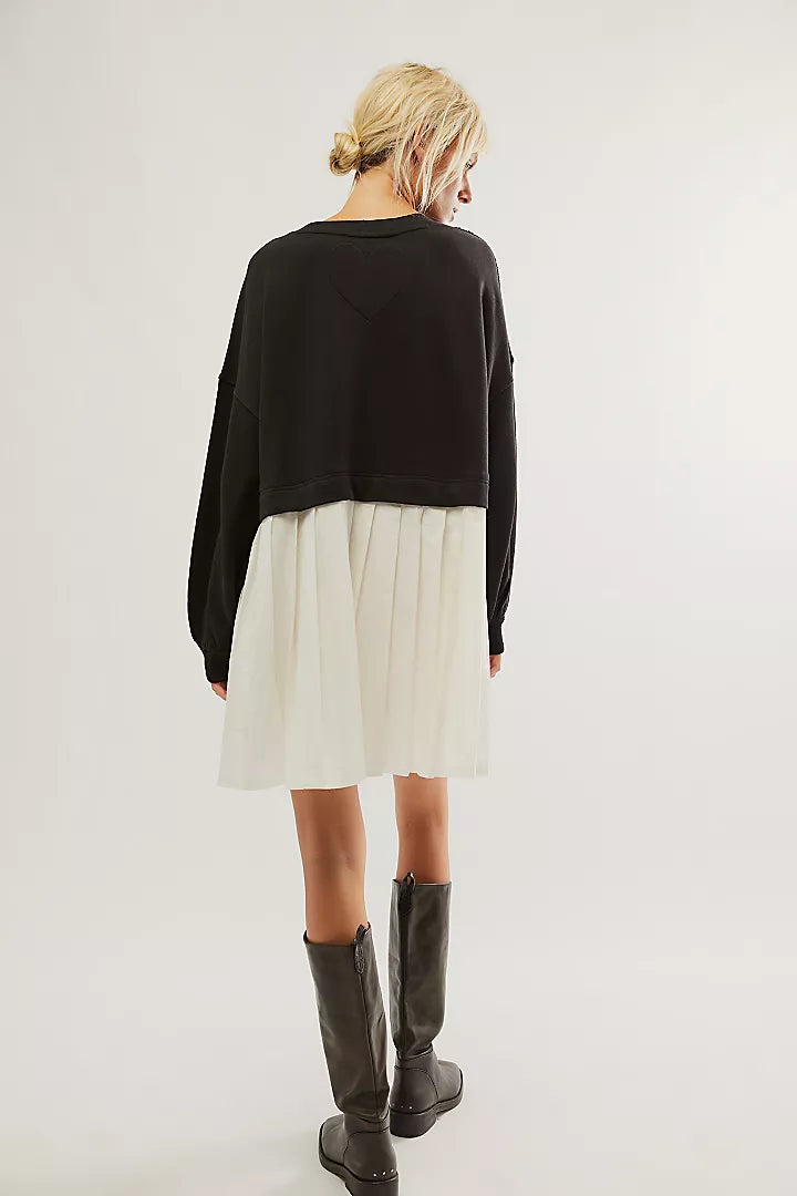 Free People Eleanor Sweatshirt Tunic Dress