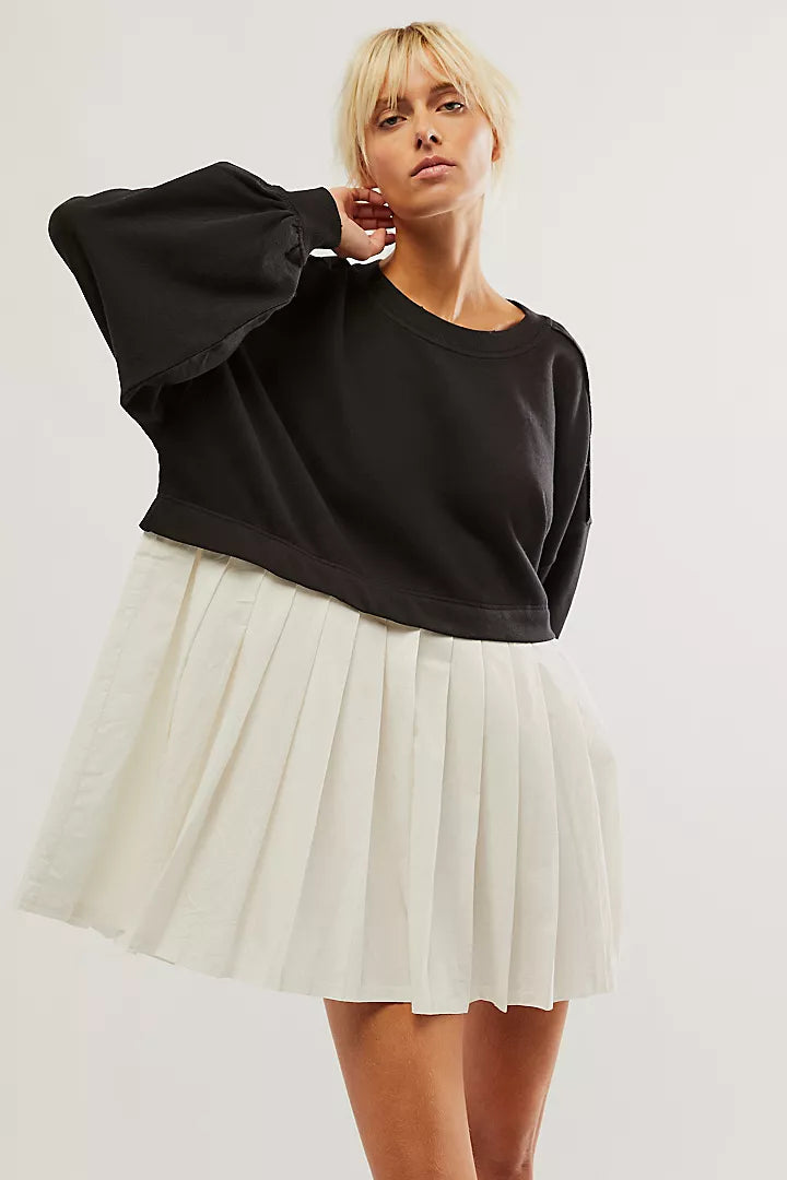 Free People Eleanor Sweatshirt Tunic Dress