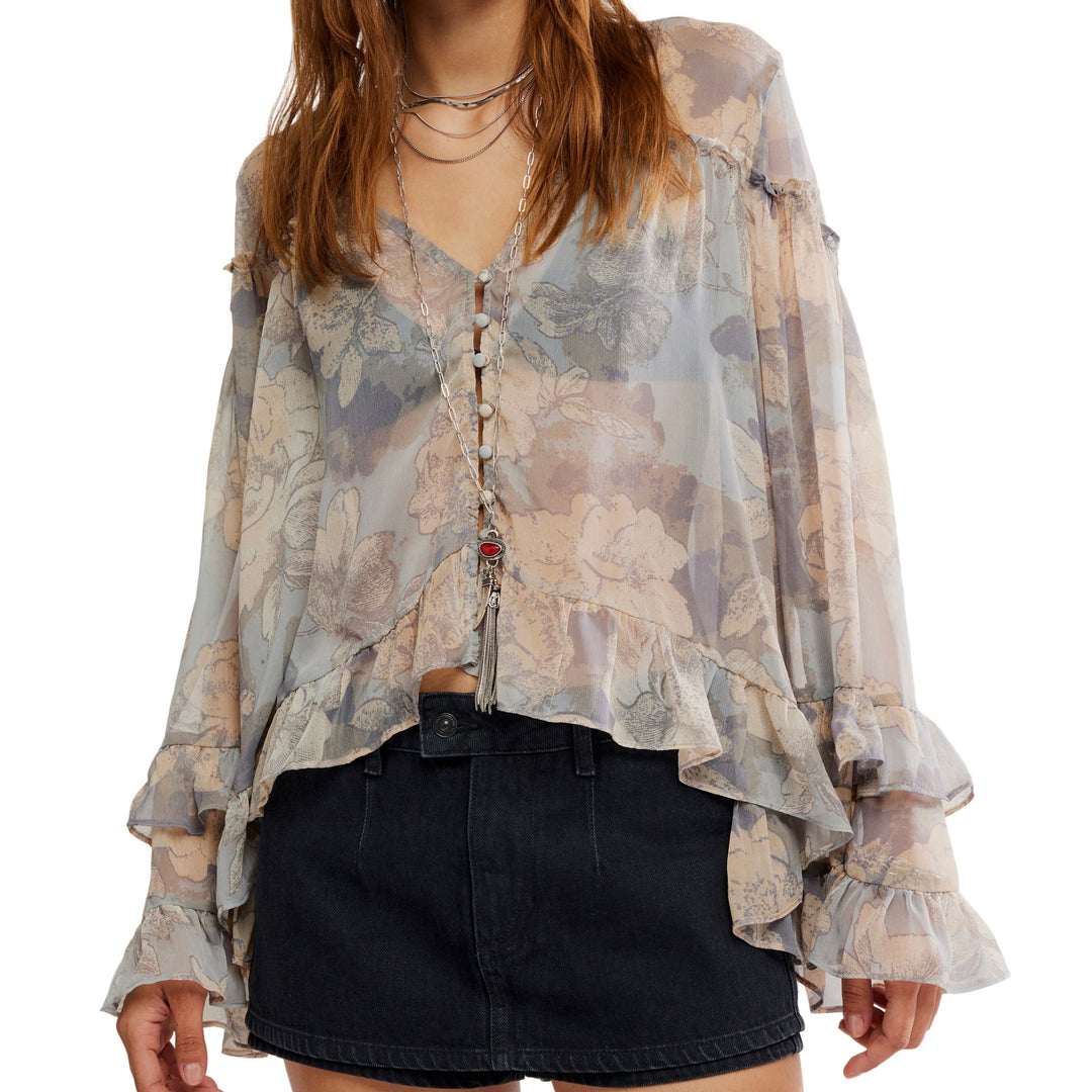 Free People Day Dreaming Blouse Top