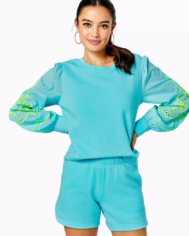 Lilly Pulitzer Alla Terry Sweatshirt Top