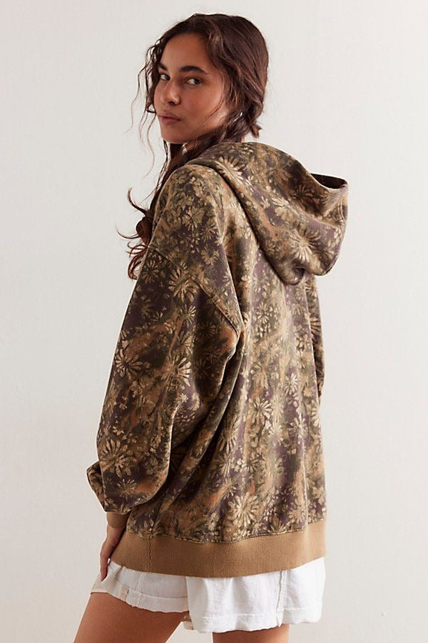 Free People We The Free It's A Vibe Print Hoodie Top