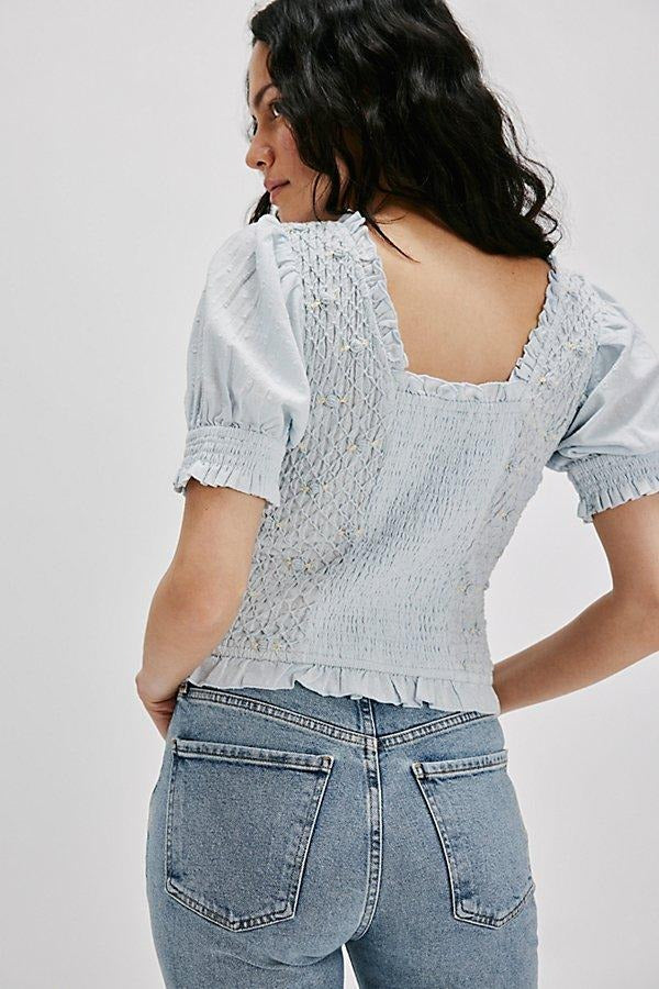 Free People Cecelia Top Blouse