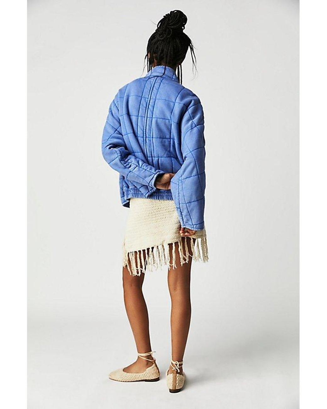 Free People Dolman Quilted Knit Jacket Top