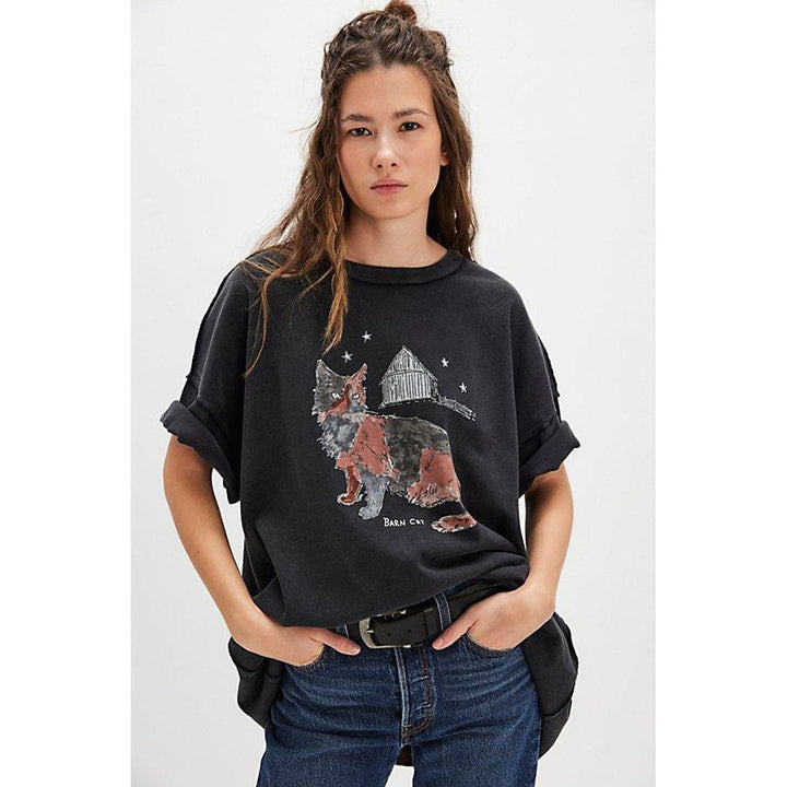 Free People We The Free Farm Friends Tee Tunic Top
