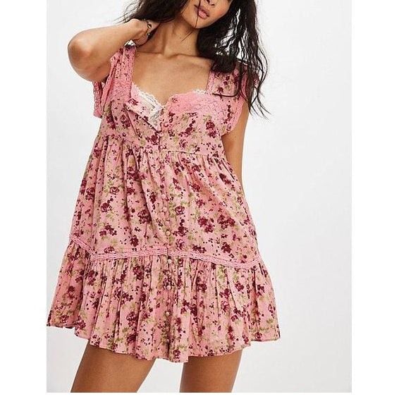 Free people Alessia Print Mini Dress