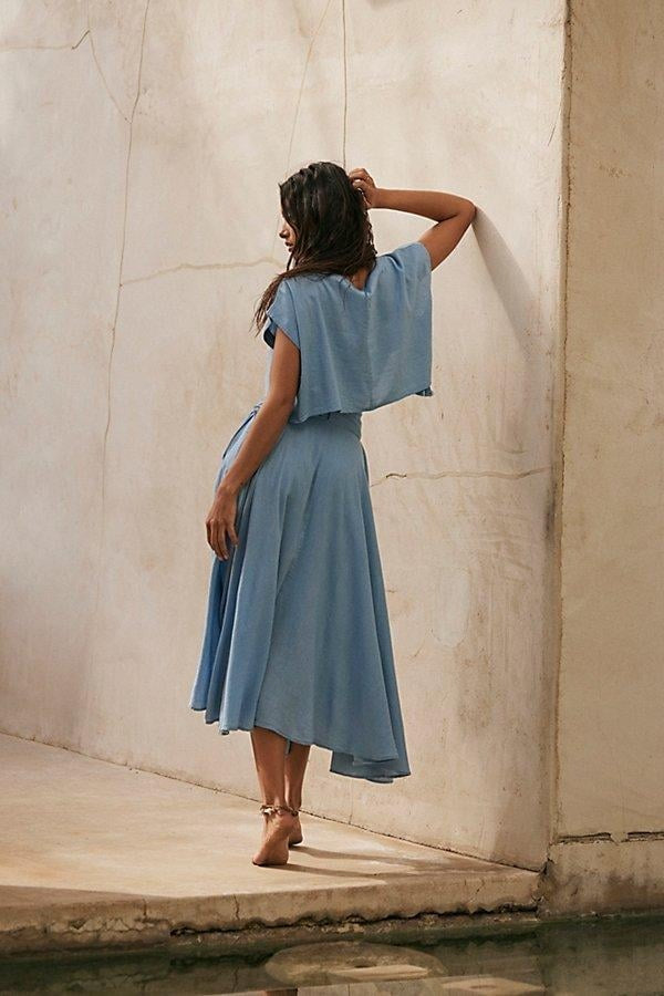 Free People Sundown Midi Skirt