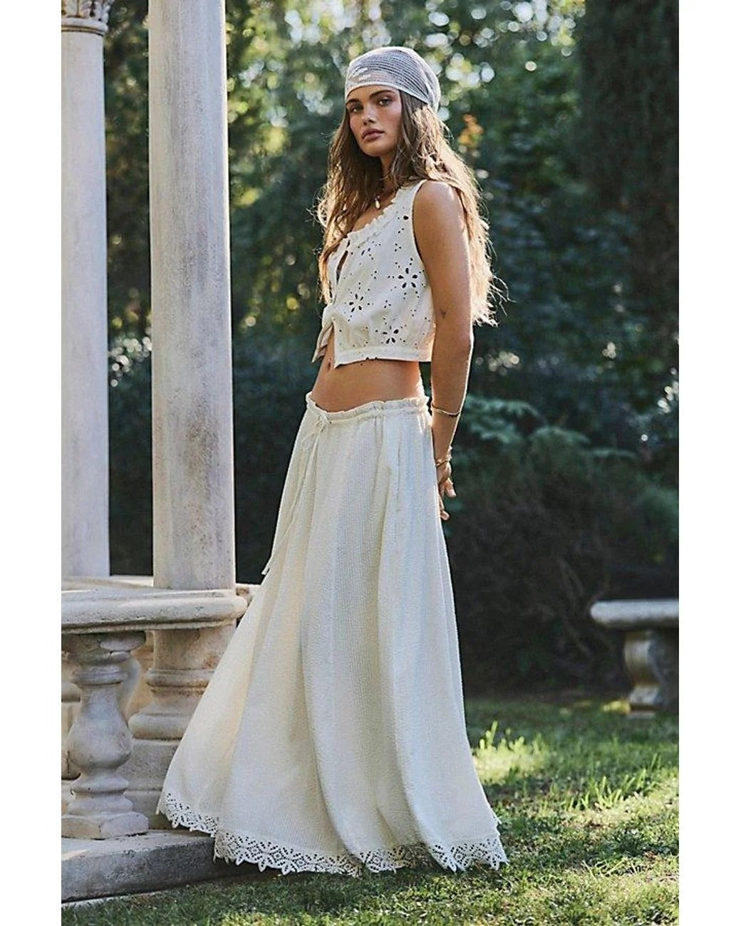Free People Madelyn Cotton Maxi Skirt