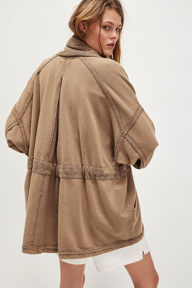 Free People Boothbay Sweatshirt Jacket Cardi Top