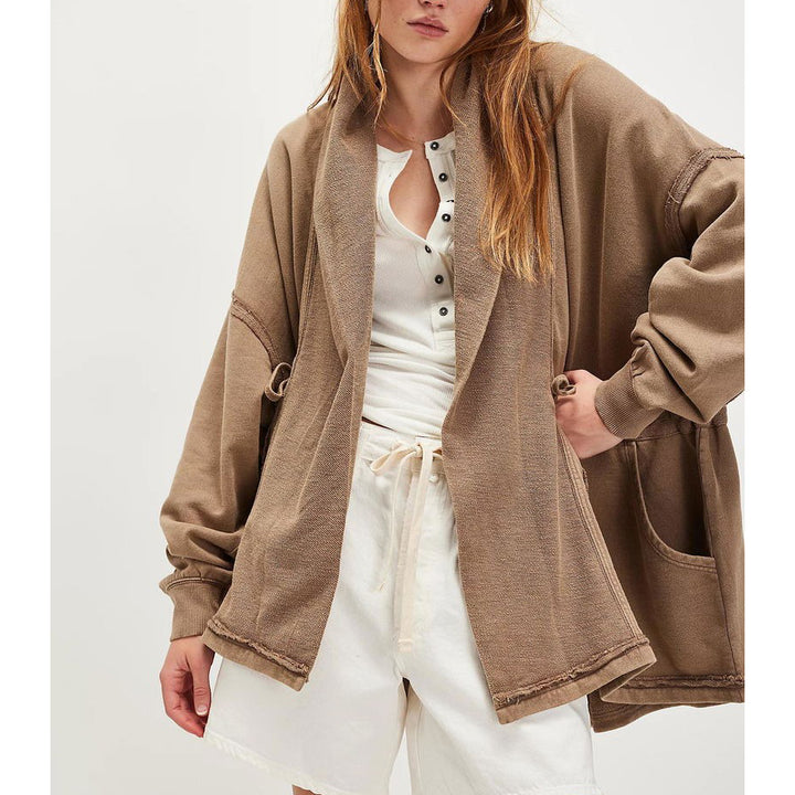 Free People Boothbay Sweatshirt Jacket Cardi Top