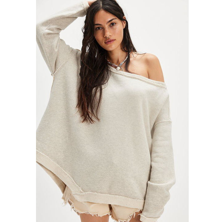 Free People Conrad Pullover Sweatshirt Top