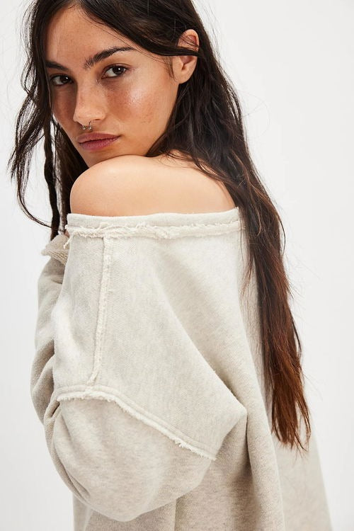 Free People Conrad Pullover Sweatshirt Top