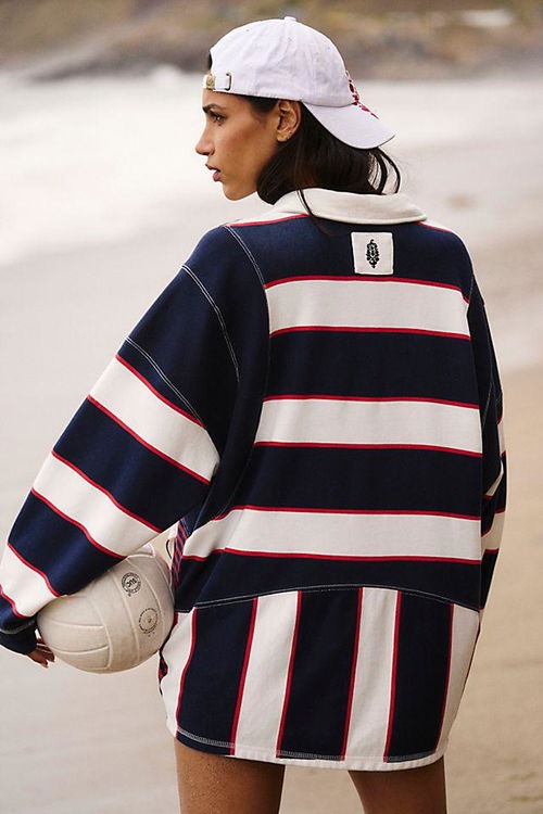 Free People FP Movement Work It Out Printed Pullover Top