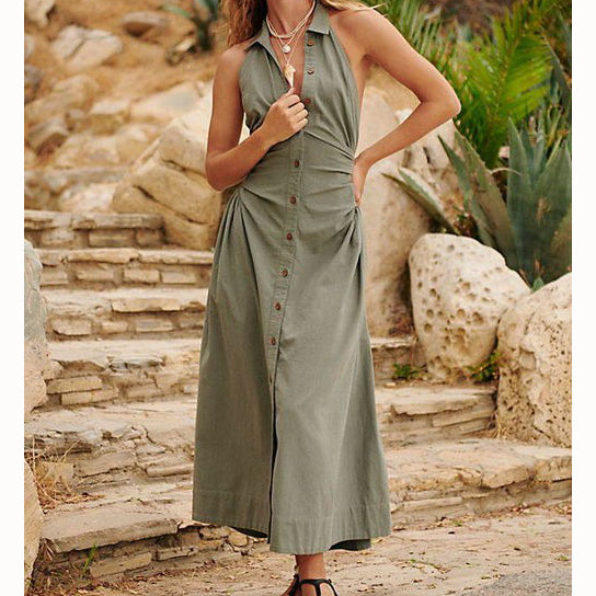 Free People Free-Est Back At It Halter Midi Dress