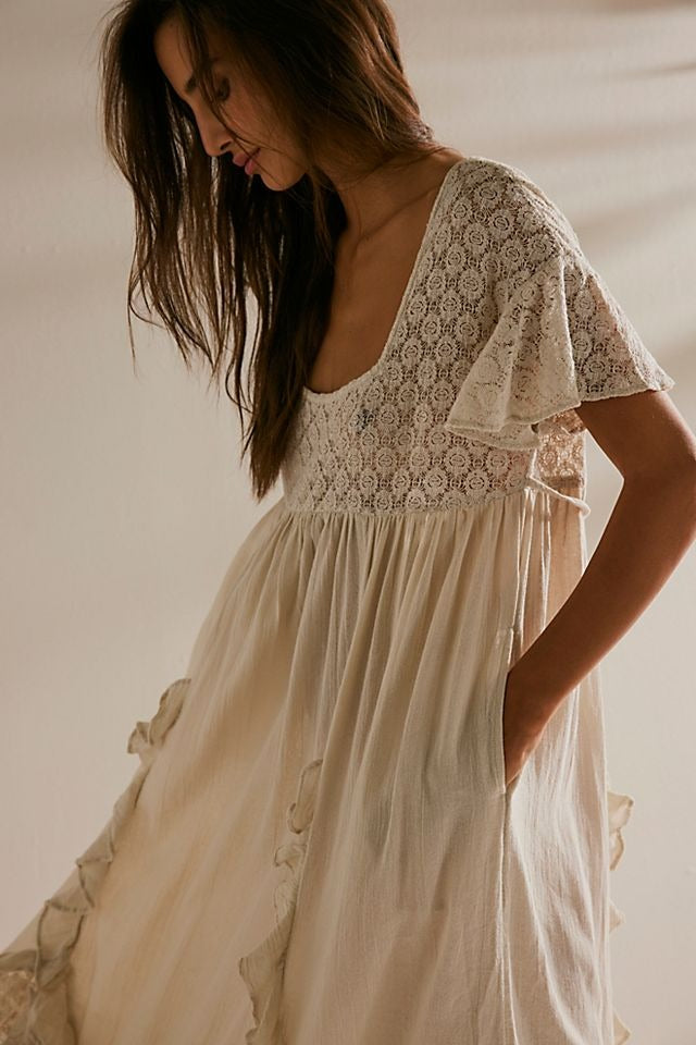 Free People Free-est Bring The Romance Midi Dress