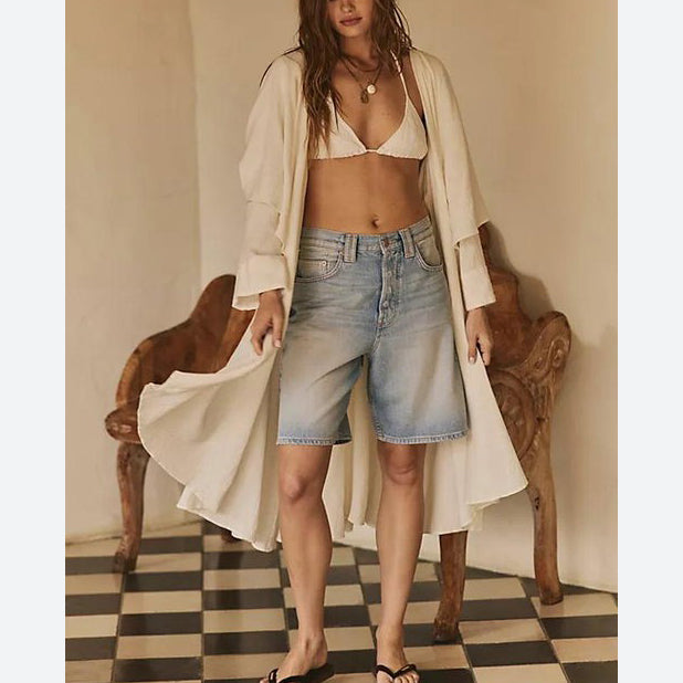 Free People Free-est Full Circle Coverup Robe Duster Maxi Top