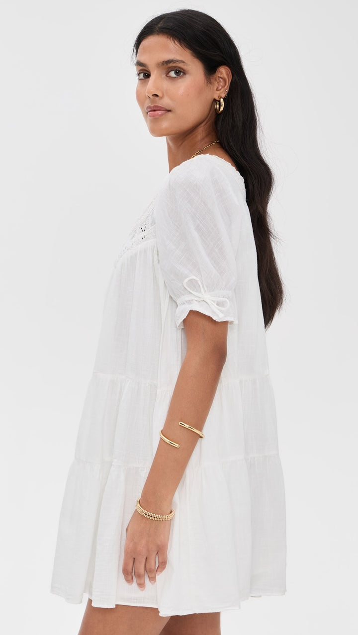 Free People Floral Embroidered Mini Dress
