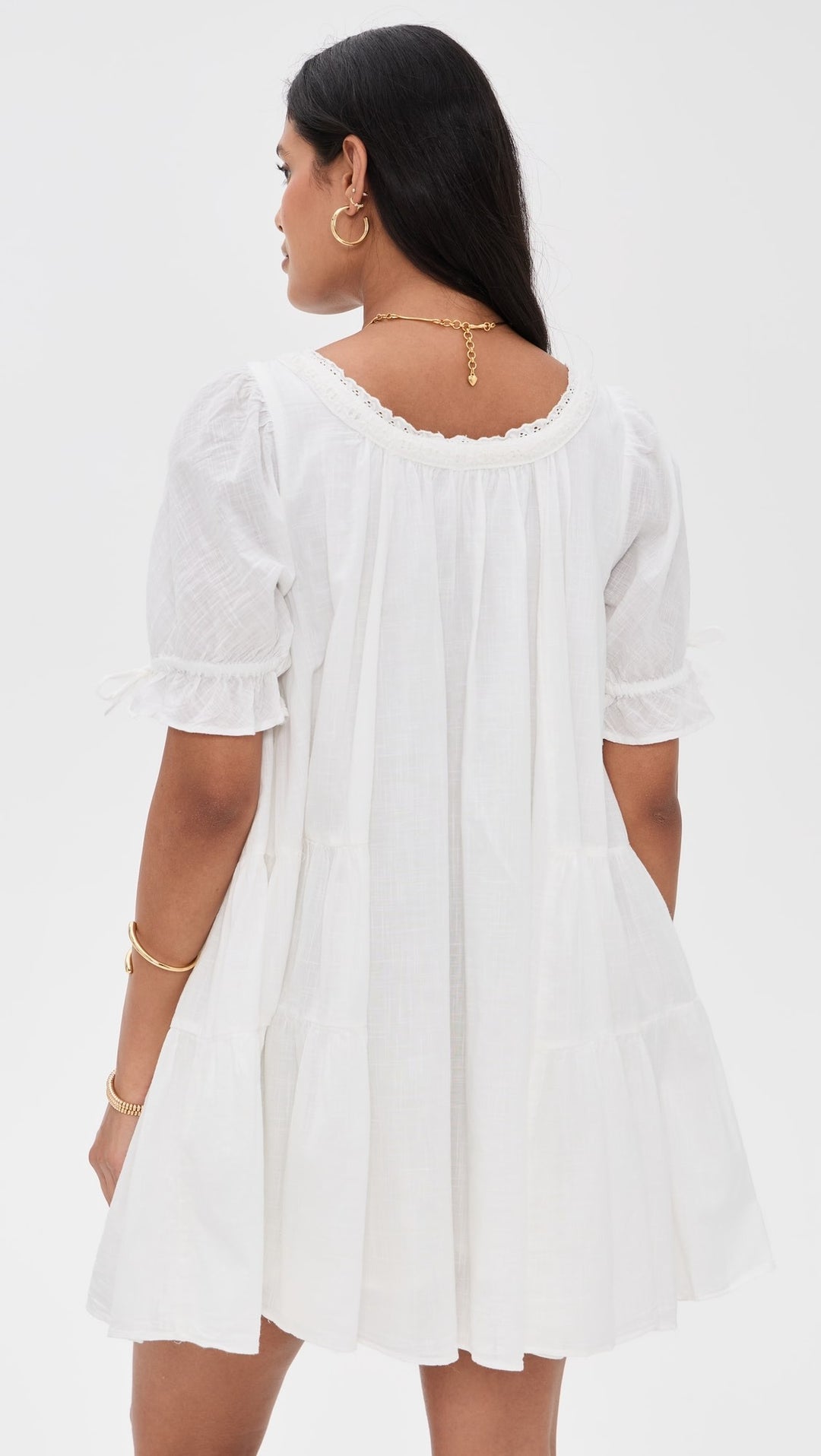 Free People Floral Embroidered Mini Dress