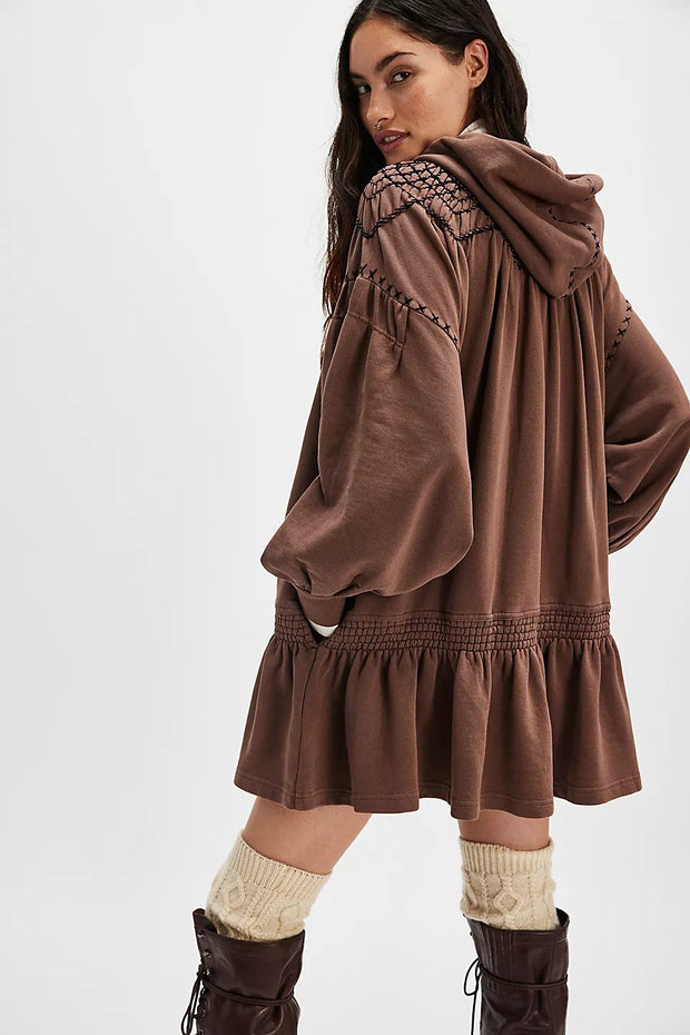 Free People Marty Smocked Mini Dress