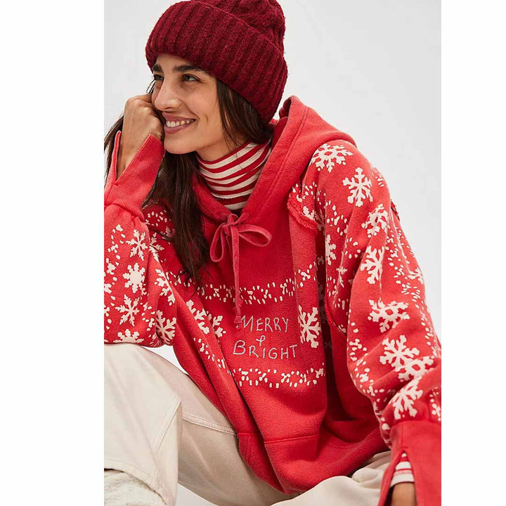 Free People Keepsake Hoodie Sweatshirt Top