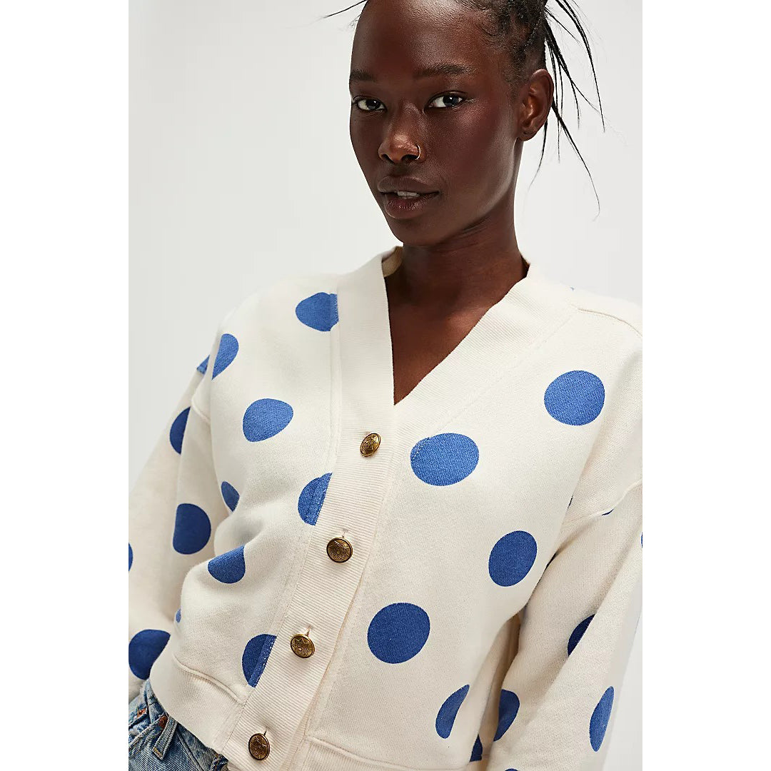 free people polka dot top