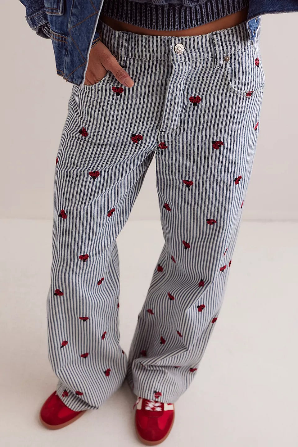 Free People We The Free Bugged Out Straight-Leg Jeans Pants