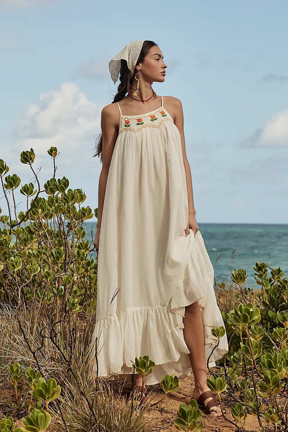 Free People Tip Toeing Tulip Midi Dress
