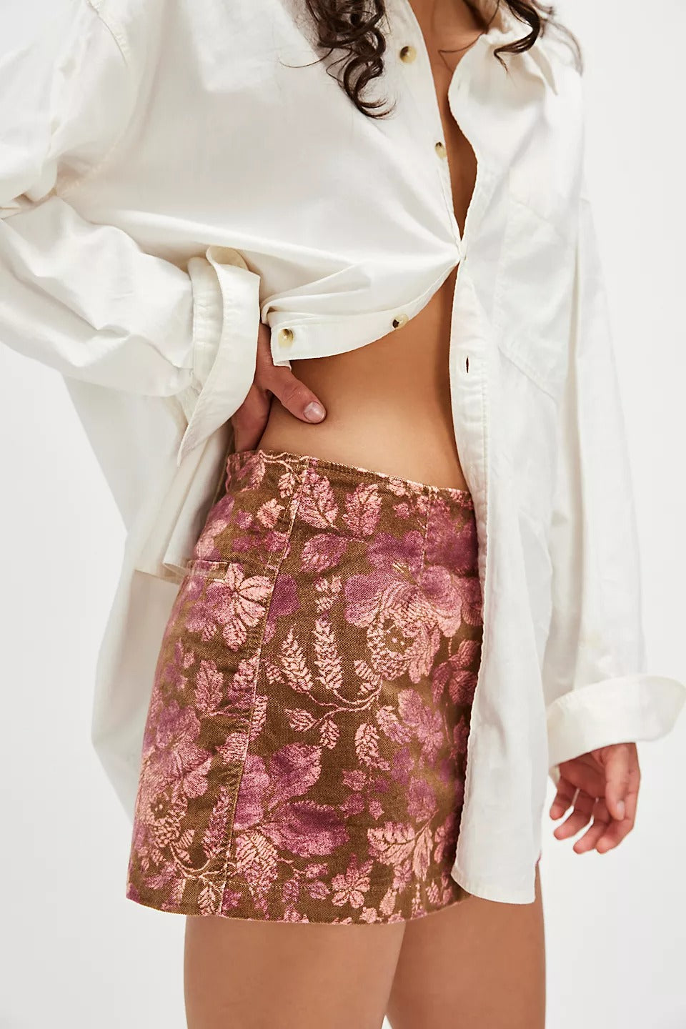 Free people After Party Printed Mini Skirt