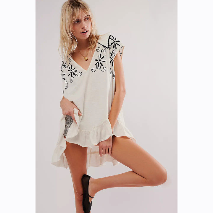 Free People Oaxaca Tee Tunic Top