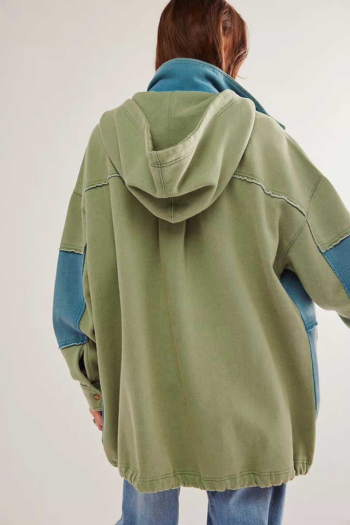 Free People Radio Cardi Hoodie Jacket Top