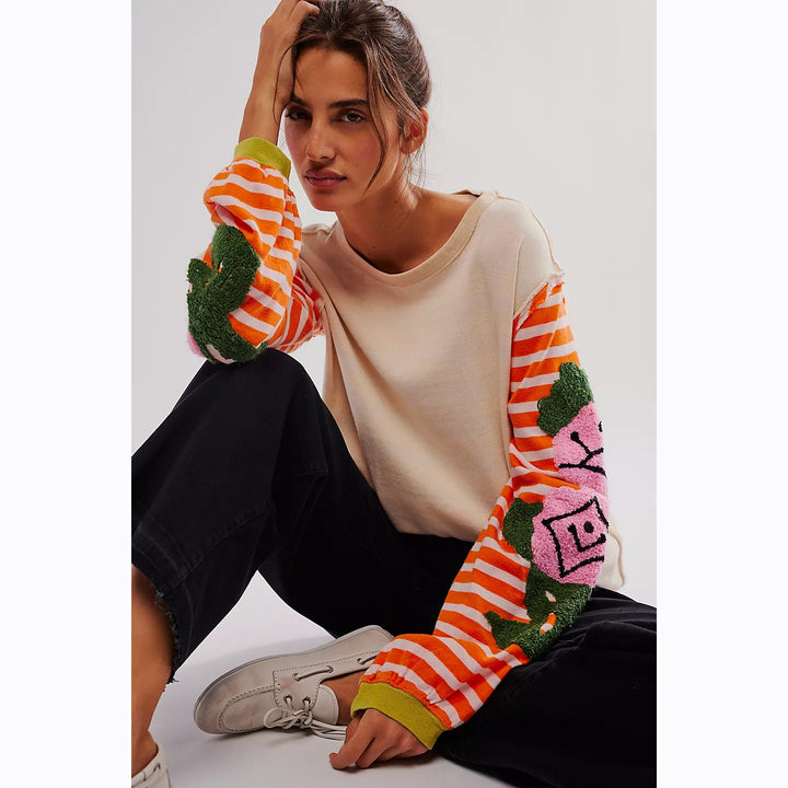 Free People We The Free Rose Stem Tee Tunic Top