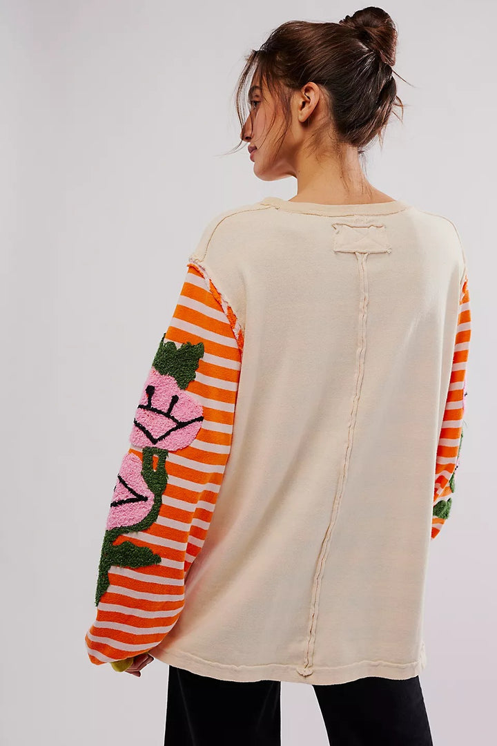 Free People We The Free Rose Stem Tee Tunic Top