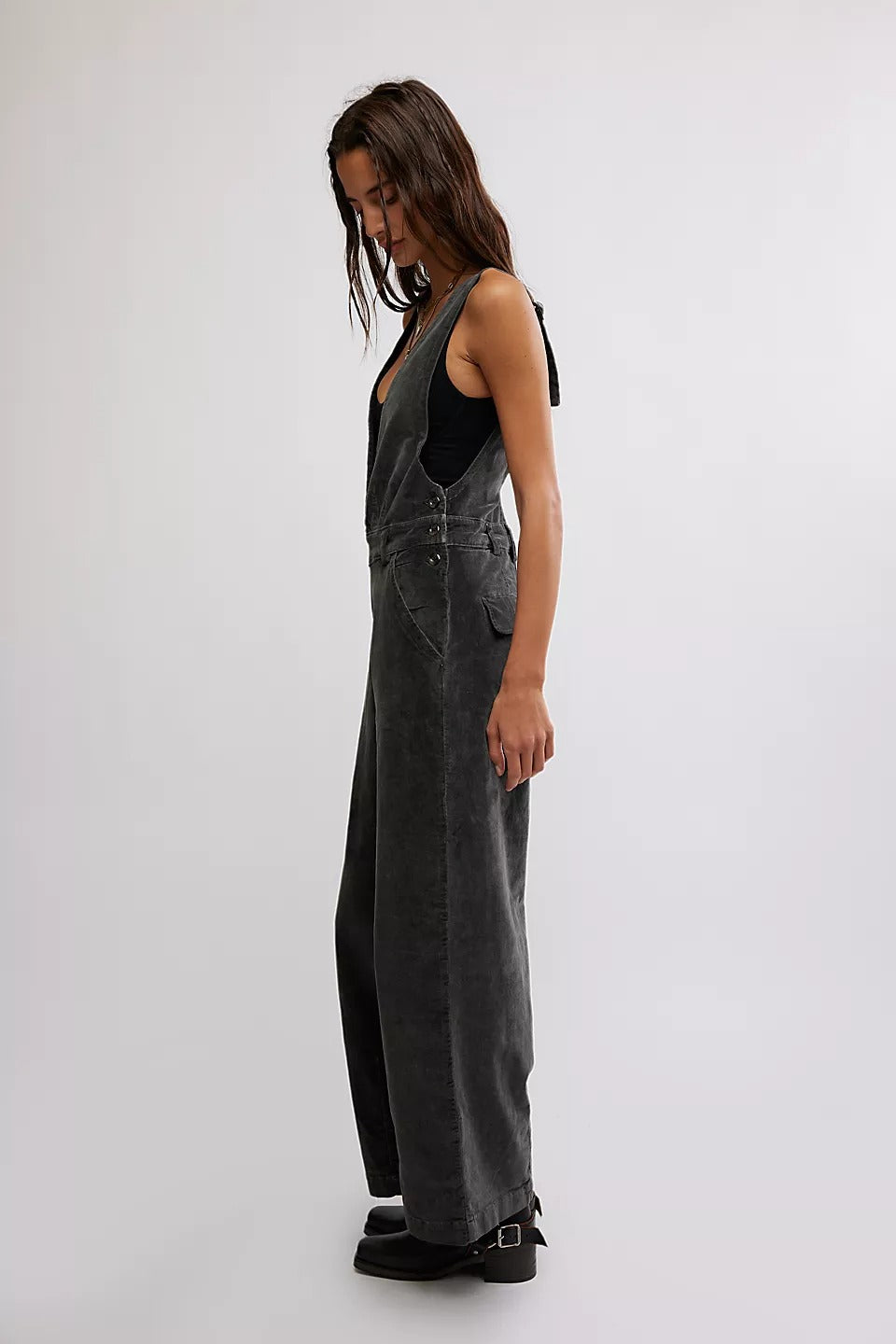 Free People Mara Cord Overall Jumpsuit