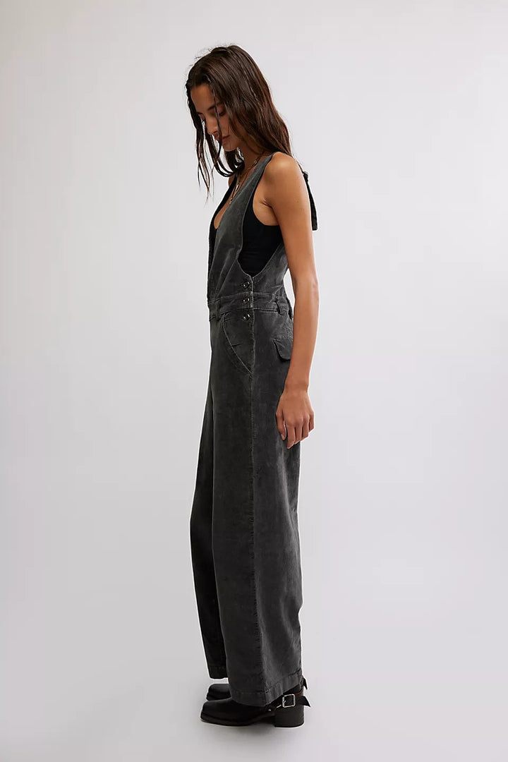 Free People Mara Cord Overall Jumpsuit