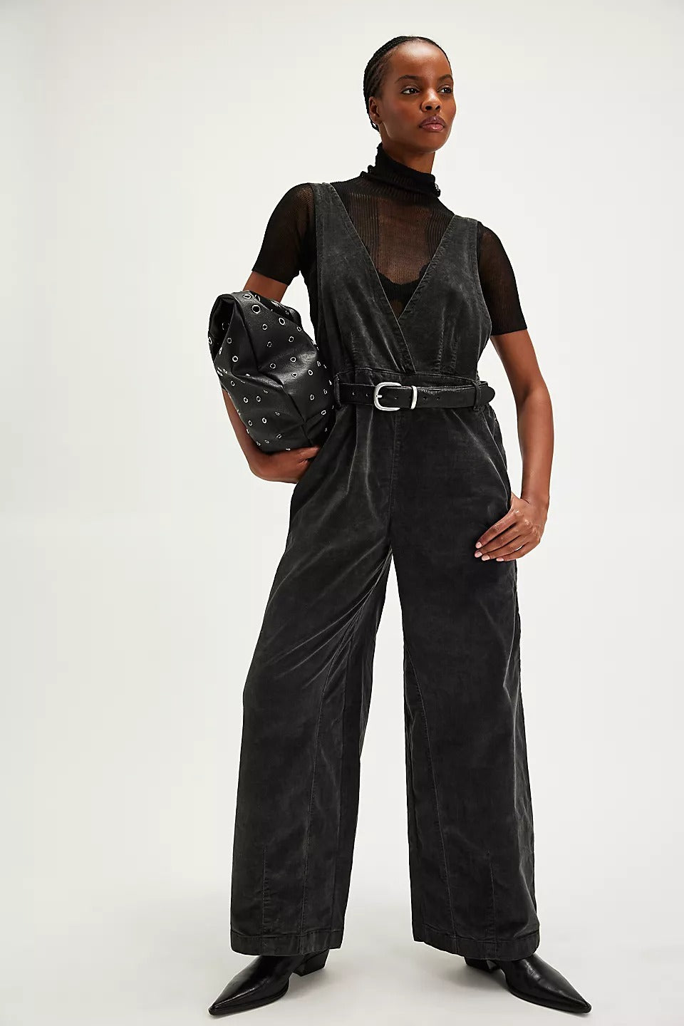 Free People Mara Cord Overall Jumpsuit