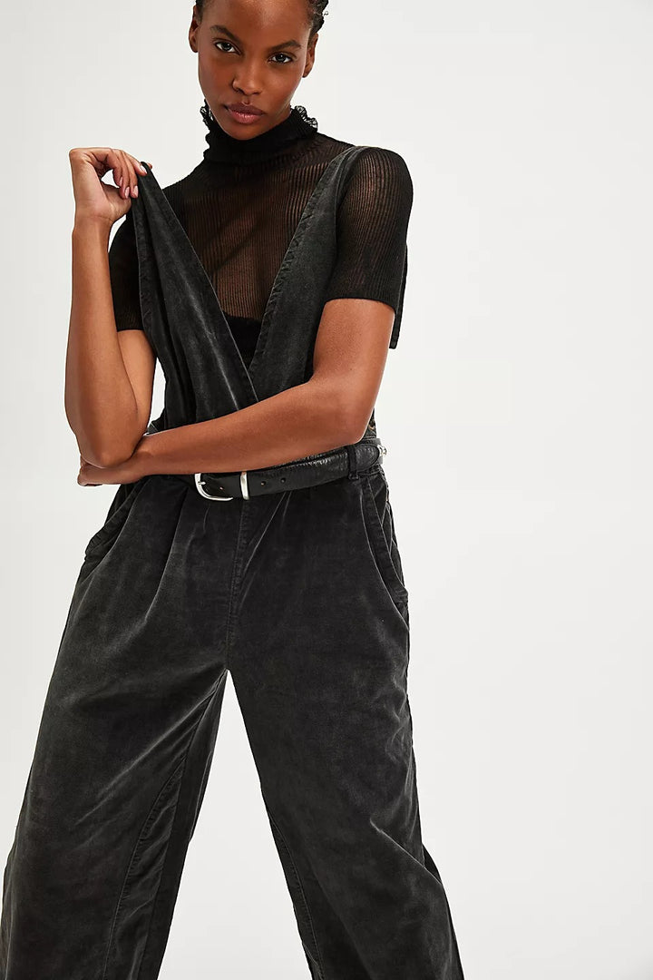 Free People Mara Cord Overall Jumpsuit