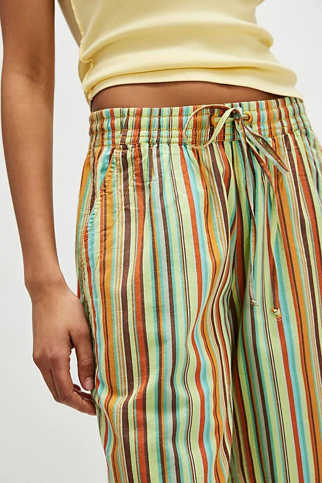 Free People Saylor Poplin Stripe Shorts
