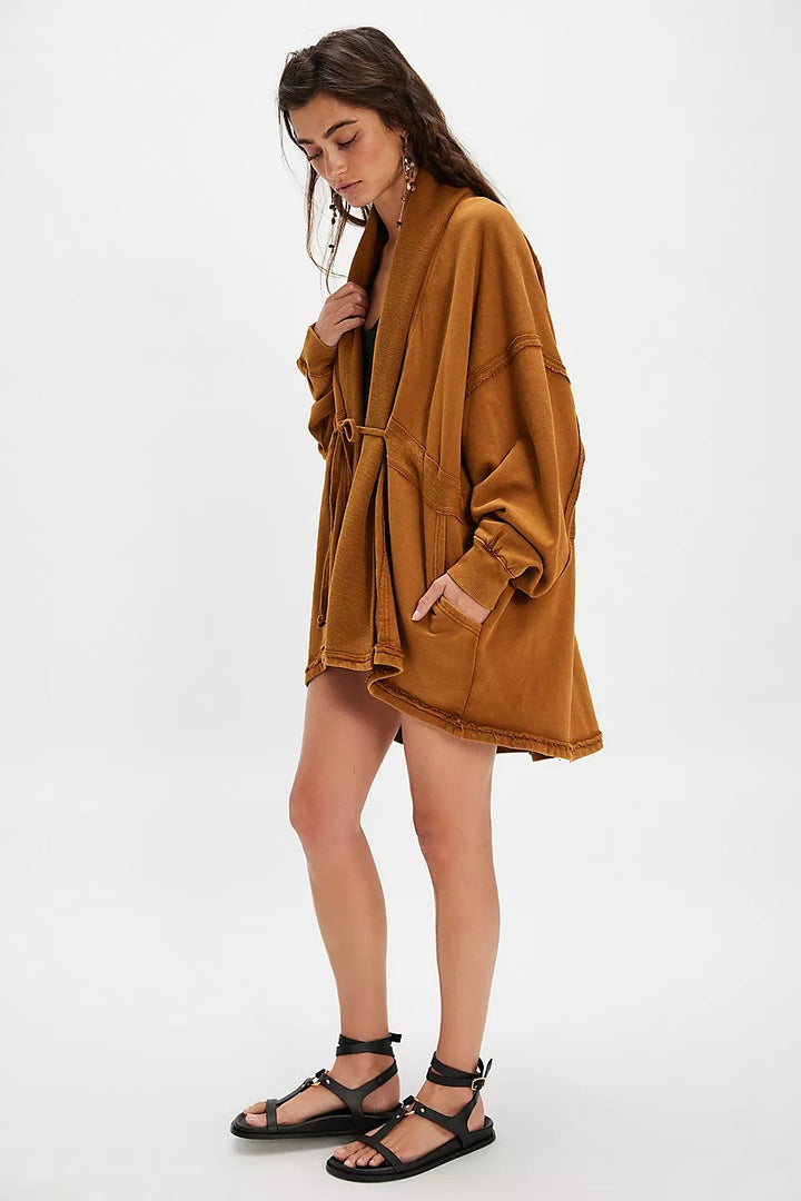 Free People Boothbay Sweatshirt Jacket Cardi Top