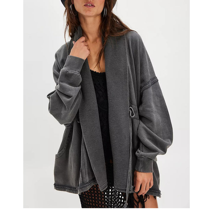 Free People Boothbay Sweatshirt Jacket Cardi Top