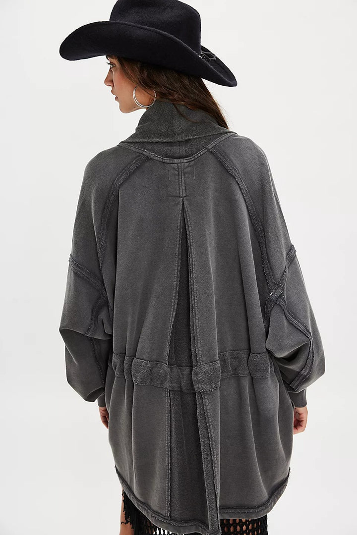 Free People Boothbay Sweatshirt Jacket Cardi Top