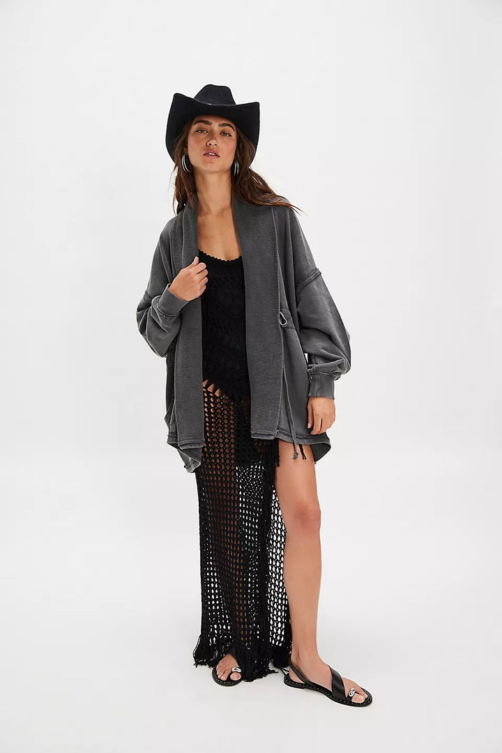 Free People Boothbay Sweatshirt Jacket Cardi Top