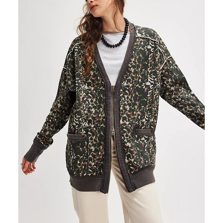 Free People We The Free Aiden Cardigan Jacket Sweatshirt Top